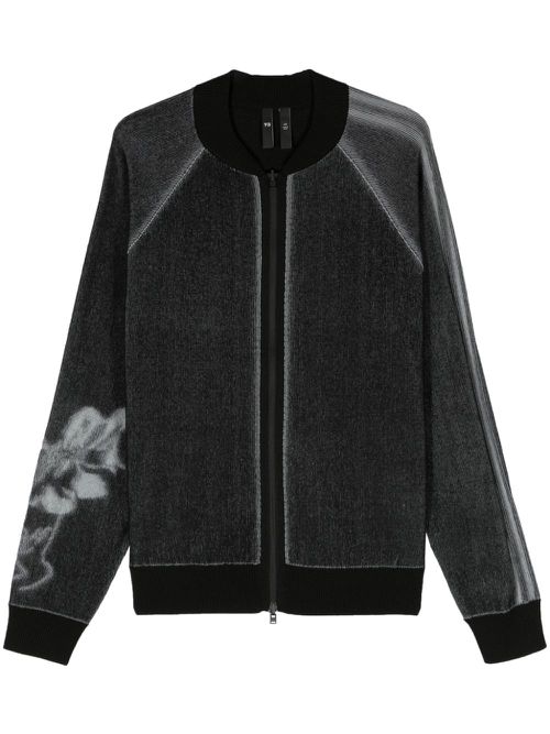 GFX ribbed cardigan - Black