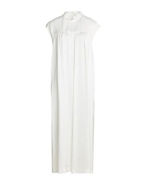 Woman Midi dress White Size 2 Viscose