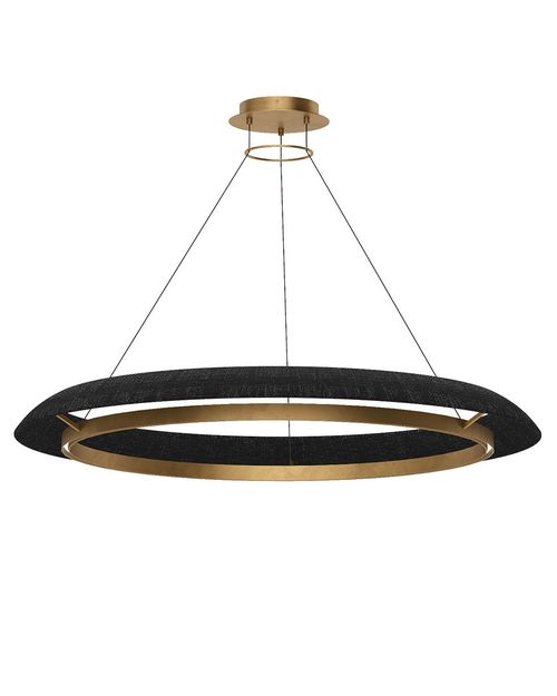 Hand Rubbed Antique Brass LED Chandelier from the Noa Collection
