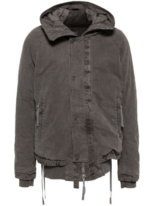 Hooded padded jacket - Grey