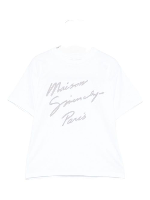Embroidered Logo Tailored Neckline Short Sleeve T-Shirt for Boys