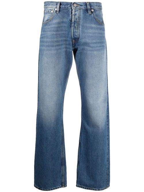 Straight-cut denim jeans - Blue