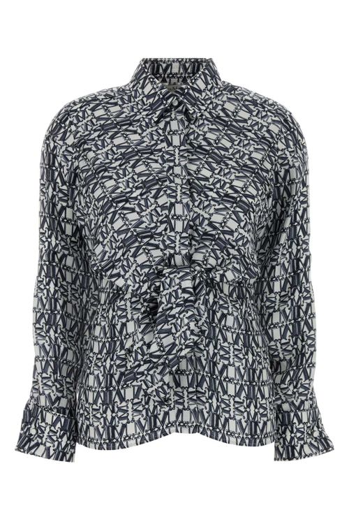 Printed Silk Shirt — Multicolor
