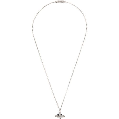 Man Diamante Heart Pendant Necklace
