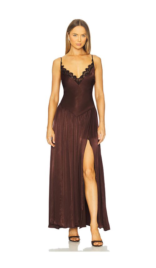 Bardot Aderia Lace Detail Maxi Dress in Chocolate. 12. Also , 2, 4