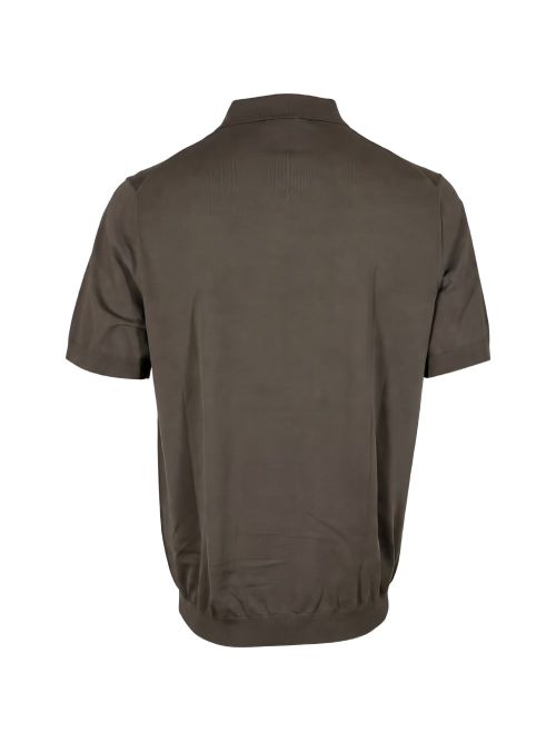 Devore Brown Polo Collar T-Shirts Polo