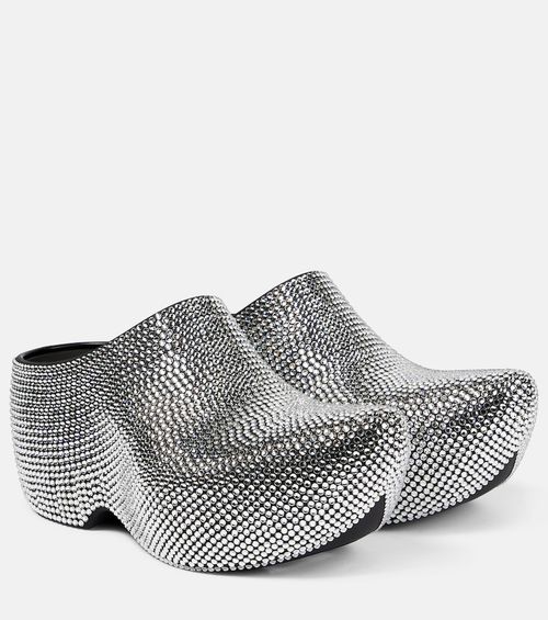 Technoclog embellished rubber clogs