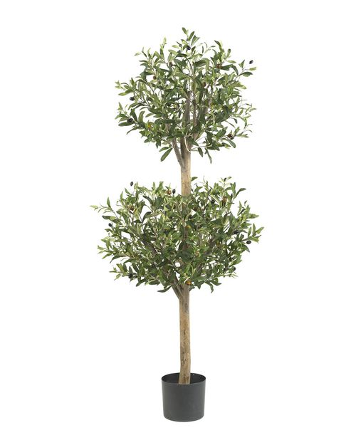 Olive Double Topiary Silk Tree