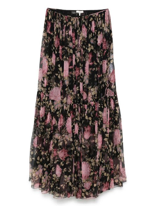 Chloé floral-printed skirt - Black