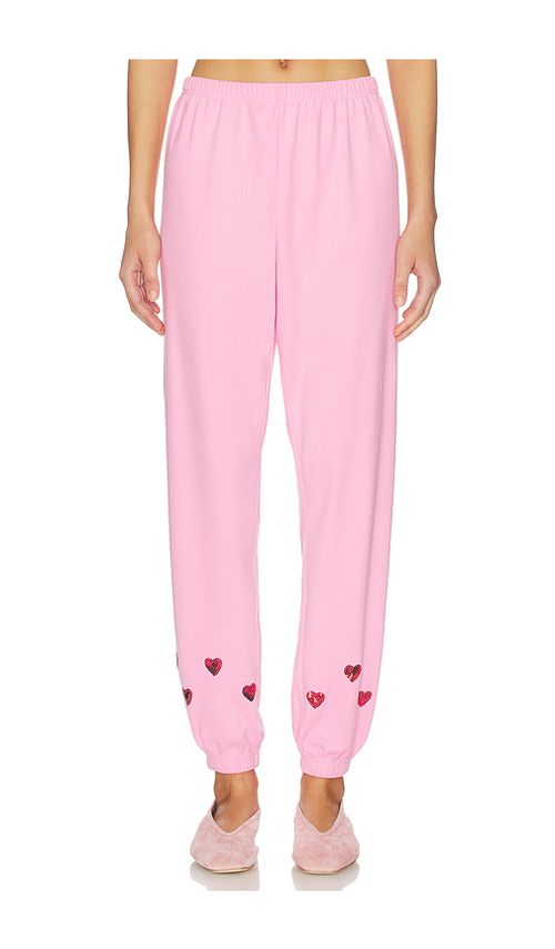 BEACH RIOT Georgie Sweatpants in Pink. L. Also in M, S