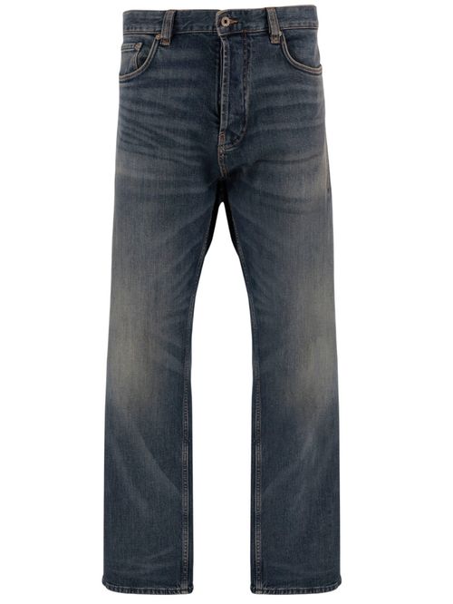 Blue Mid Rise Jeans