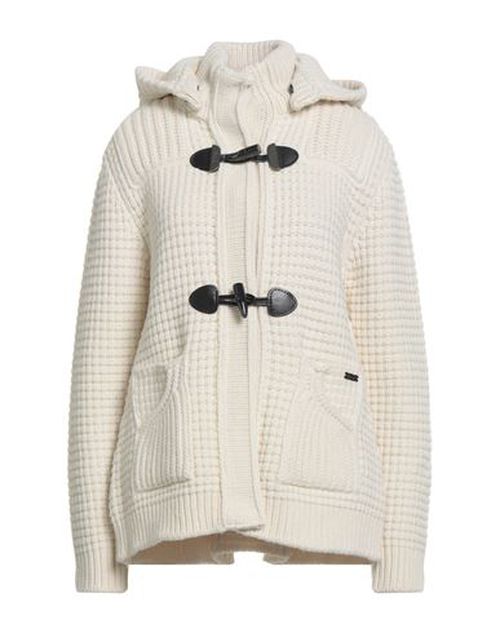 Woman Coat Off white Size L Wool, Polyamide