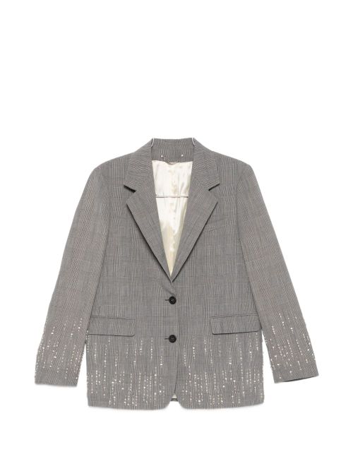 Wool single-breasted jacket