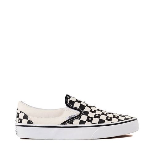 Vans Classic Slip-On Rhinestone Checkerboard Skate Shoe - Black / White