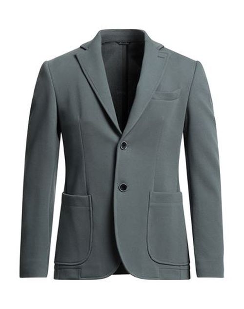 Man Blazer Grey Size 42 Cotton, Polyester, Elastane