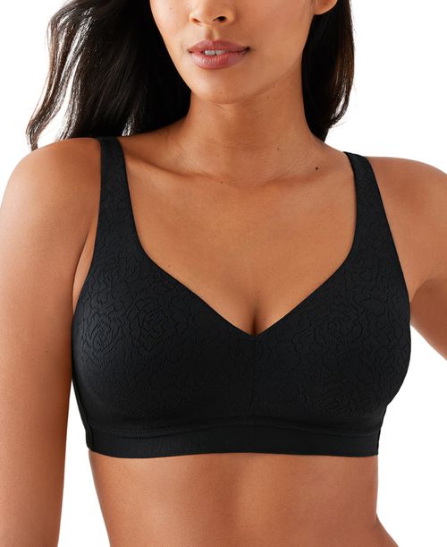 Women's Inside Job Wireless Full-Coverage Bra 852345 - Black