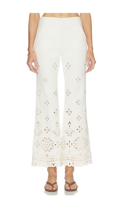 Veronica Beard Komi Pant in White. 00. Also