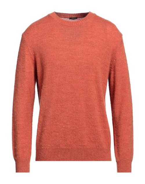 Man Sweater Orange Size XXL Acrylic, Merino Wool, Alpaca wool
