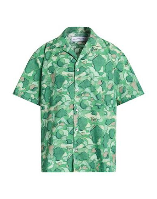 Man Shirt Green Size 16 Cotton