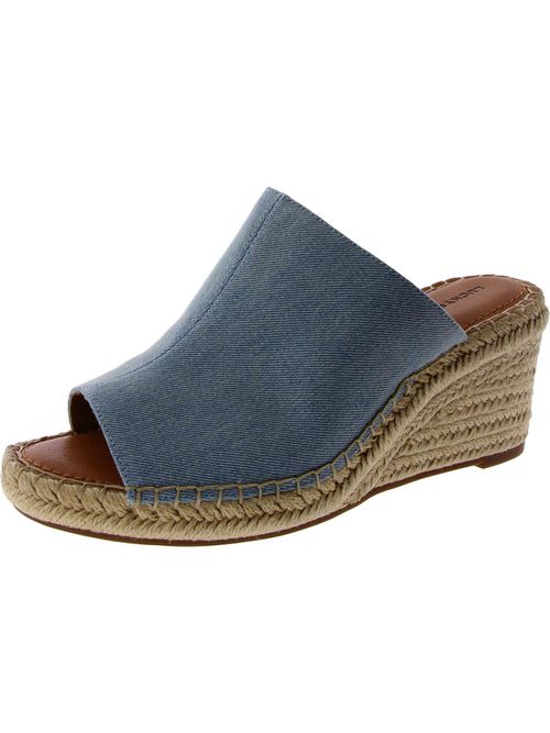 Cabriah Womens Denim Espadrille Wedge Sandals