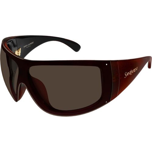 SAINT LAURENT Woman SAINT LAURENT SL 914 003 Sunglasses Bio-injected Brown Brown Wraparound