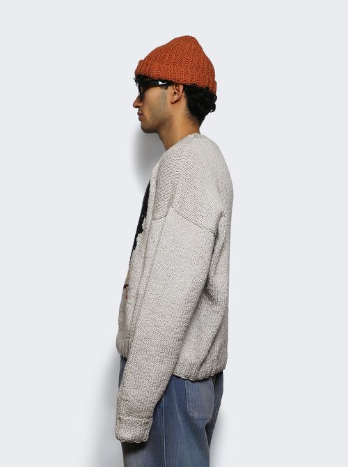 Liz Hand-knit Sweater Grey