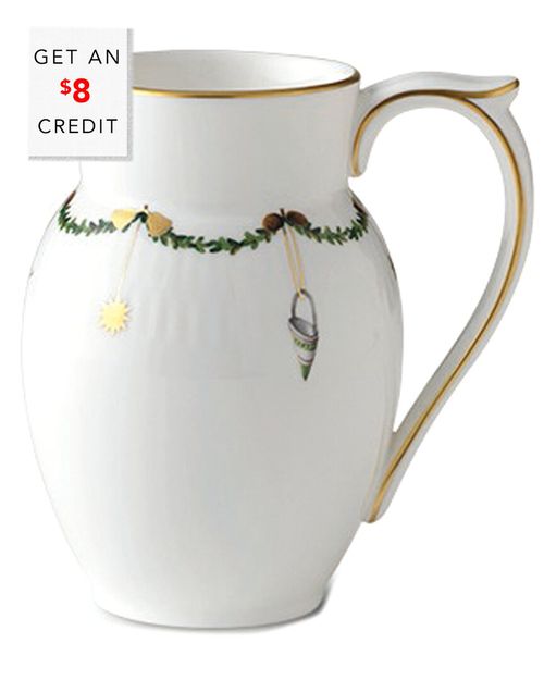 Star Fluted Christmas Creamerwith $8 Credit