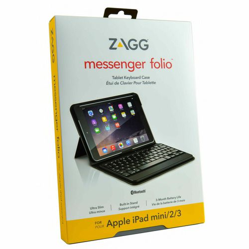 ZAGG Messenger Folio Bluetooth Keyboard Case Cover For iPad Mini 1/2/3