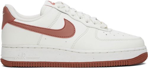 White & Pink Air Force 1 '07 Sneakers