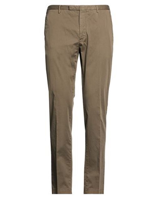 Man Pants Military green Size 36 Cotton, Elastane