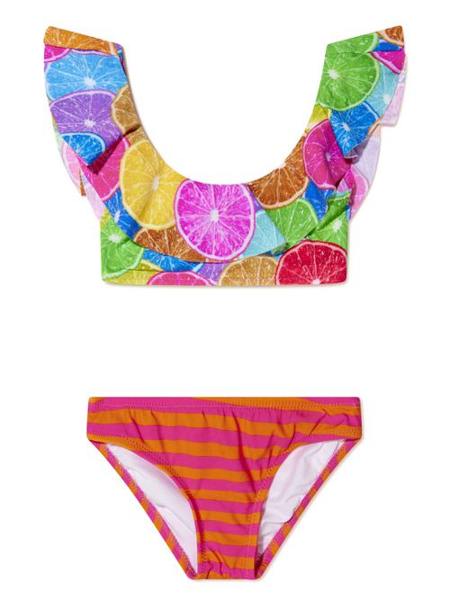 Emma fruit-print bikini - Pink