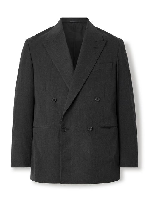 Double-Breasted Wool Blazer