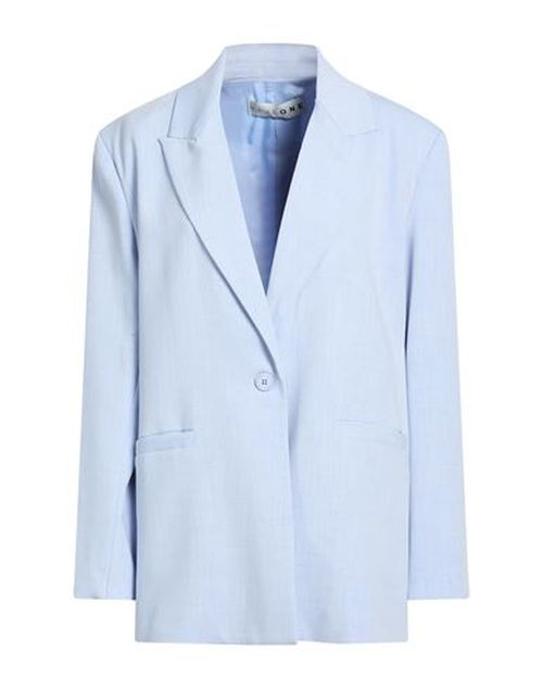 Woman Blazer Sky blue Size L Polyester, Viscose, Elastane