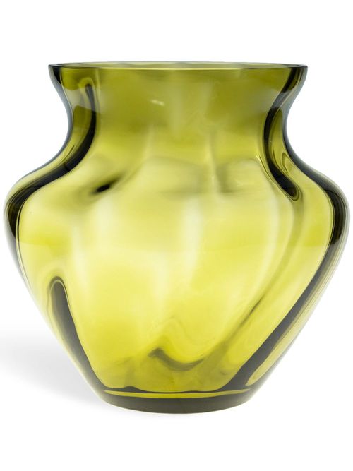 Marika glass vase (22cm x 23cm) - Green