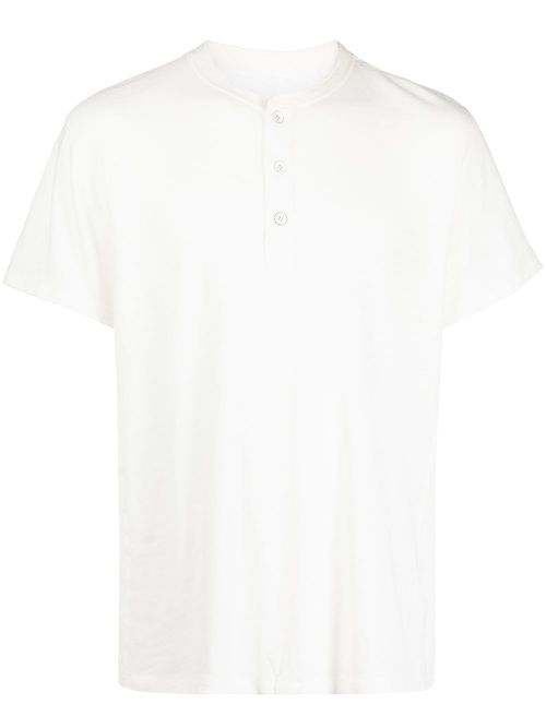 Round-neck short-sleeve T-shirt - White