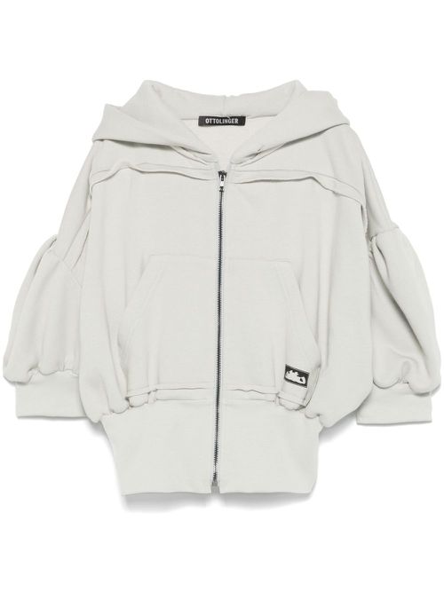Cropped hoodie - Grey