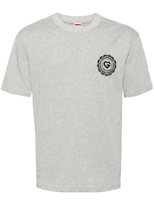 Logo-print cotton T-shirt - Grey