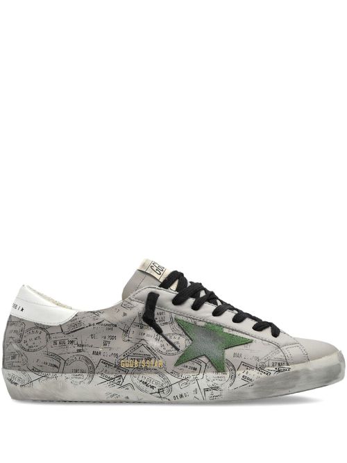 Super-Star stamp-print sneakers - Grey