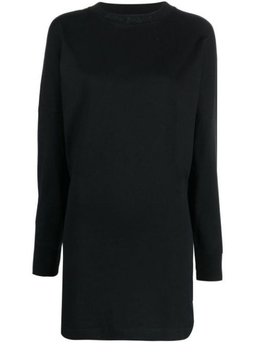 Glitter-logo jumper dress