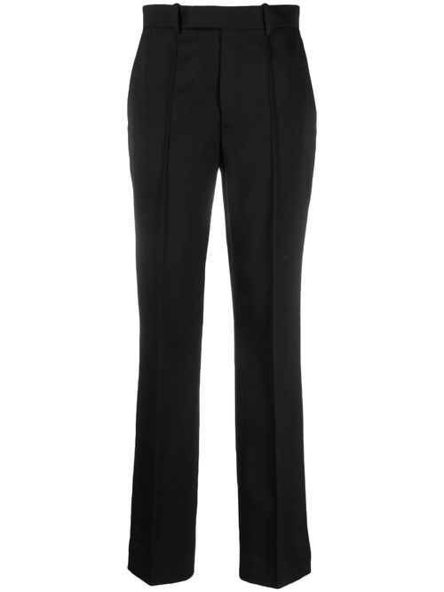 Pressed-crease tailored trousers - Black