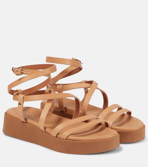 Aristea leather platform sandals