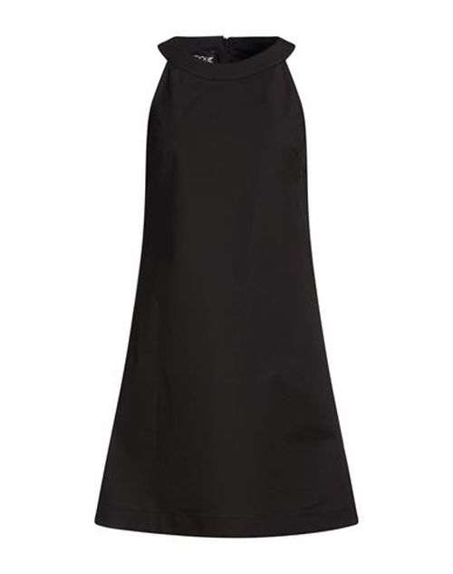 Woman Mini dress Black Size 12 Cotton, Elastane