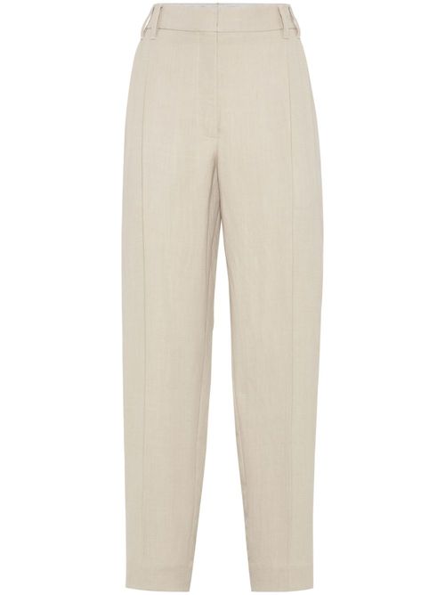 Twill slouchy trousers - Neutrals