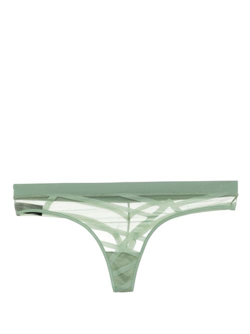 The Illusionist mesh thong - Green