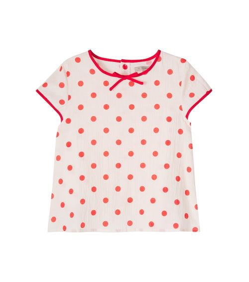 Konges Sløjd Vivo polka-dot cotton top
