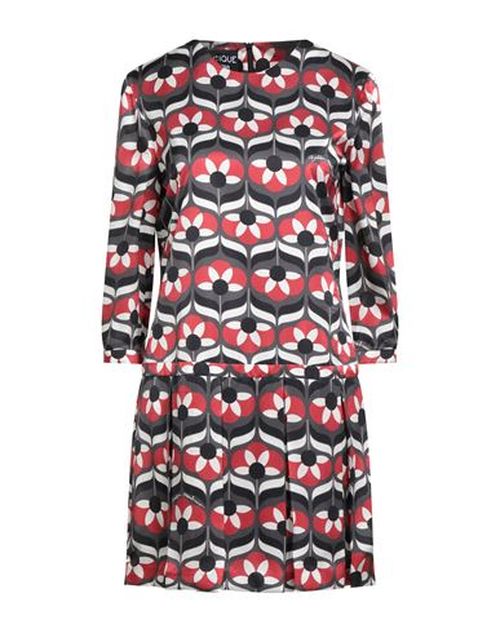 Woman Mini dress Black Size 6 Silk, Viscose