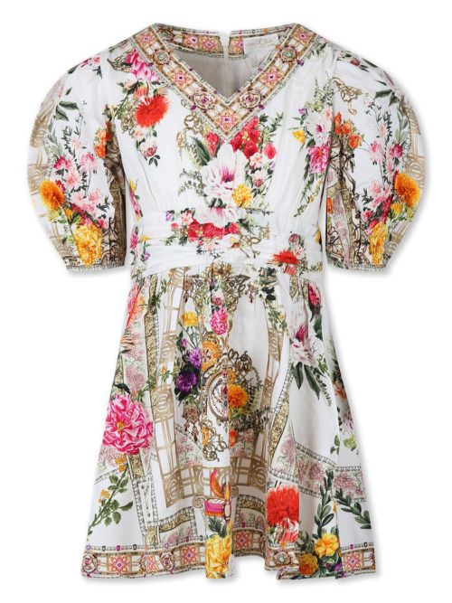 Egyptian Rose mini dress - White