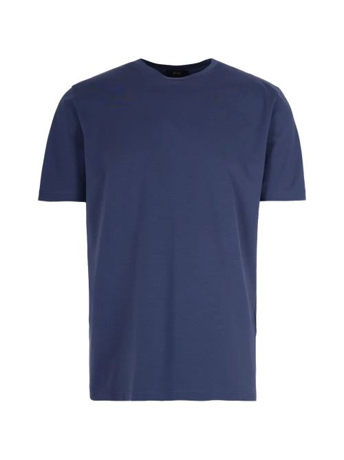 Crew-Neck Cotton T-Shirt — Navy
