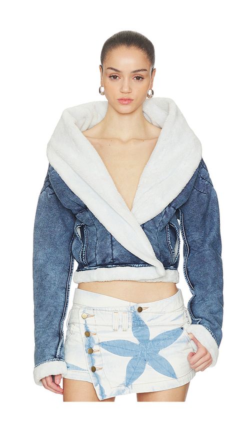 Masha Popova Bathrobe Vortex Jacket in Blue. M. Also in