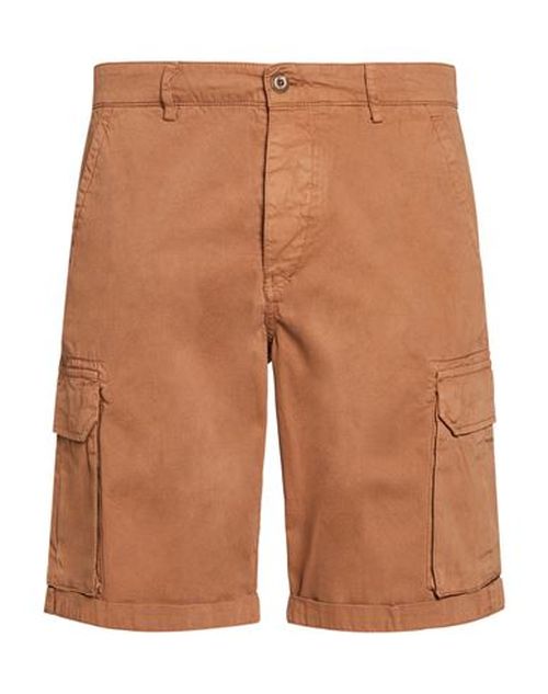 Man Shorts & Bermuda Shorts Camel Size 28 Cotton
